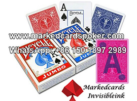 Bicycle poker cheat marked cards