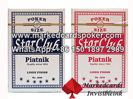 Tricks In Piatnik Club Star Luminous Ink Marked Cards
