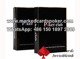 Codigo de barra lateral de borde marcado tarjetas para camara de poquer