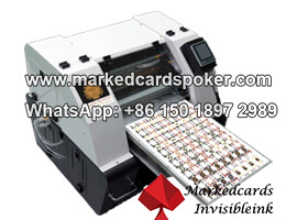 Invisible tinta marcada tarjetas de juego impresora para la venta