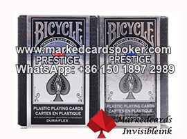 Truco de magia de Bicycle de plastico marcado tarjetas de poquer