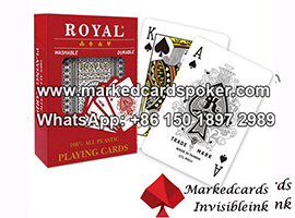 Infrarot Royal markierte Karten Poker